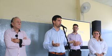 Leonardo Viotti en la del programa municipal Acción Vecinal Ambiental.