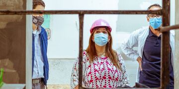 La Ministra hizo un balance sobre el estado de las obras en la provincia.
