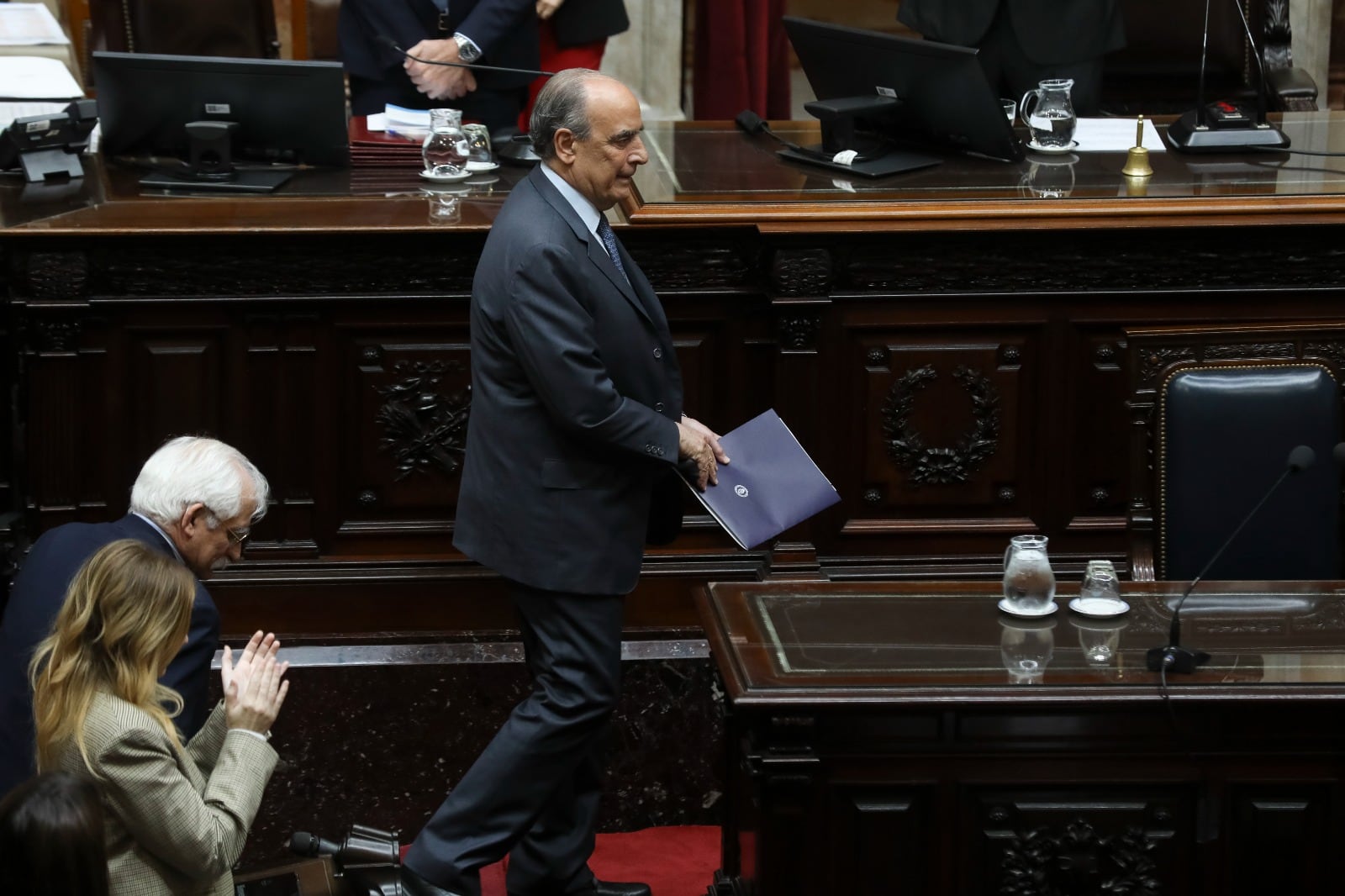 El jefe de Gabinete, Guillermo Francos, en la sesión informativa de la Cámara de Diputados (Foto: HCDN)