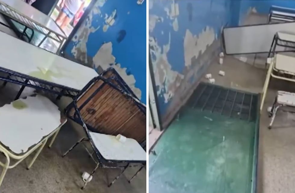 Violencia escolar: la familia de una alumna destrozó un comedor y arrojó agua hirviendo a los docentes