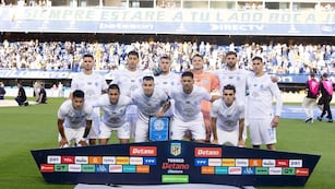 La formación de Belgrano ante Boca, para un victoria que lo puso cuarto en el Clausura (Prensa Belgrano).