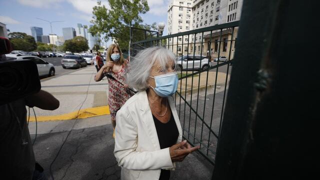 Beatriz Sarlo en Tribunales. (Gentileza / Clarín)
