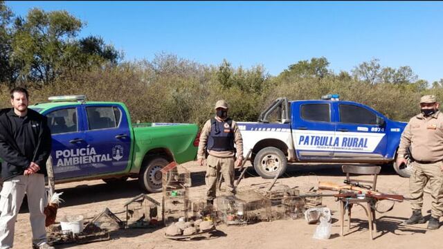 La Esperanza. Los animales rescatados (Policía Ambiental).