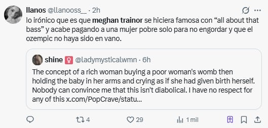 “Al estilo El Cuento de la Criada”: la foto de Meghan Trainor tras ser madre por vientre subrogado que despertó críticas feroces