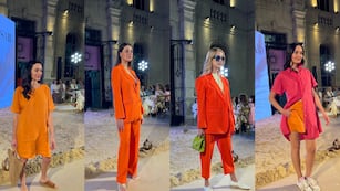 Cómo llevar el naranja, el color estrella de la temporada primavera verano. Foto: La Voz.