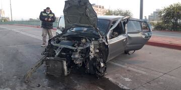 El auto. (Gentileza @JavierSassi en Twitter)