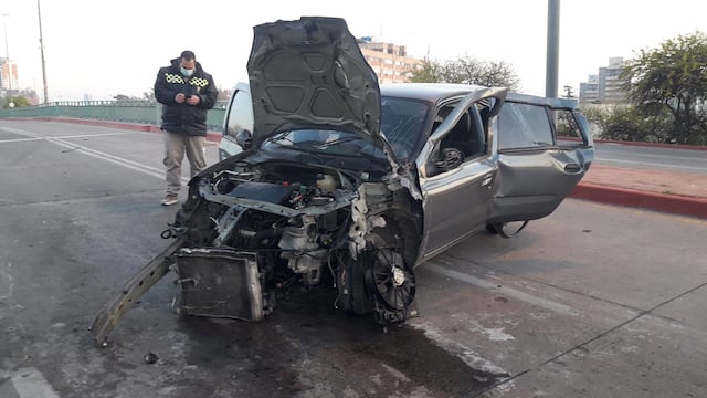 El auto. (Gentileza @JavierSassi en Twitter)