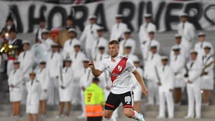 El goleador Lucas Beltrán que River teme perder para la Copa Libertadores. (@RiverPlate)