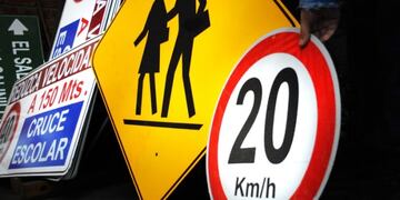 La Dirección Provincial de Vialidad denunció el robo de numerosa cartelería vial en rutas de la zona Este mendocina. Gentileza Gobierno de Mendoza