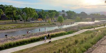 Vista del Parque Lineal Xibi Xibi, en San Salvador de Jujuy. Este domingo se cumple el cuarto aniversario de su inauguración.
