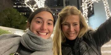 Cris MorIgena y su nieta, Azul Giordano (Ig: Cris Morena).