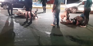 El hecho sucedió en el cruce de calle Lemos y Superiora, en el departamento Rawson.