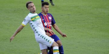 El Aldosivi de Gago le ganó a San Lorenzo en el último suspiro (Foto: TyC Sports)