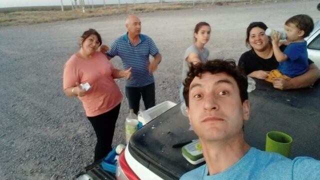 De regreso a casa, la familia sanjuanina evitó el contacto con demás personas para no contagiar.