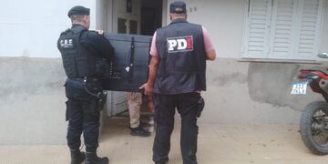 El televisor recuperado en Sunchales