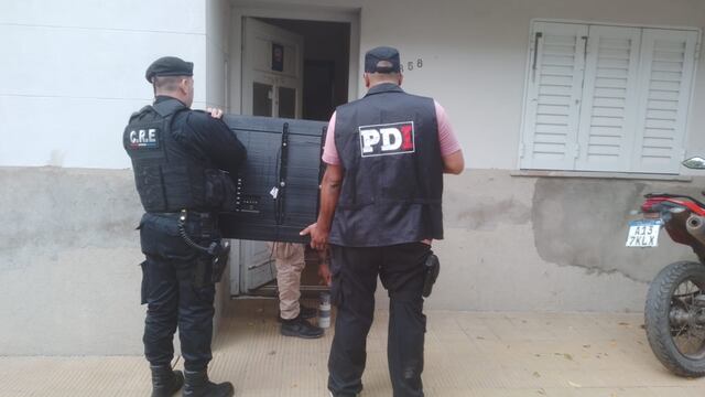 El televisor recuperado en Sunchales