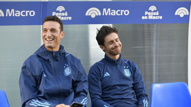 Lionel Scaloni y Pablo Aimar en la Selección Argentina.
