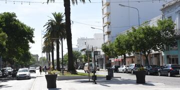 Solo faltan detalles en los canteros de Bv. Santa Fe