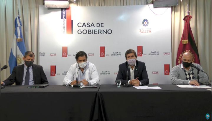 Conferencia de prensa del COE de Salta