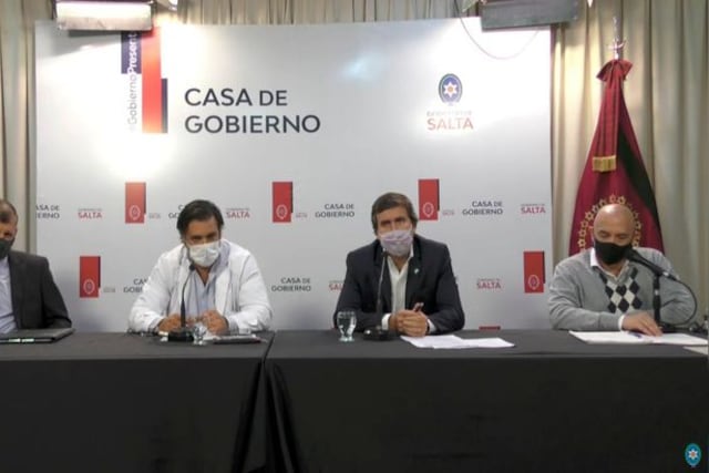 Conferencia de prensa del COE de Salta