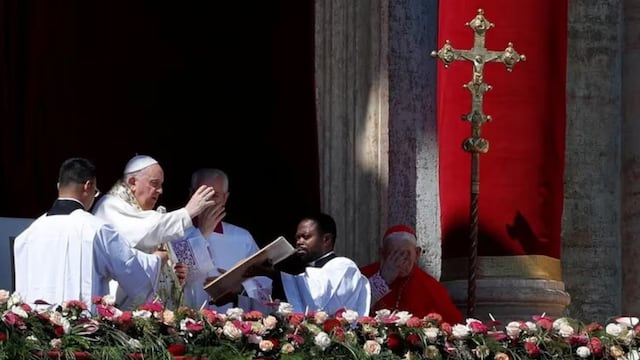 El papa Francisco dio su mensaje por Pascua.