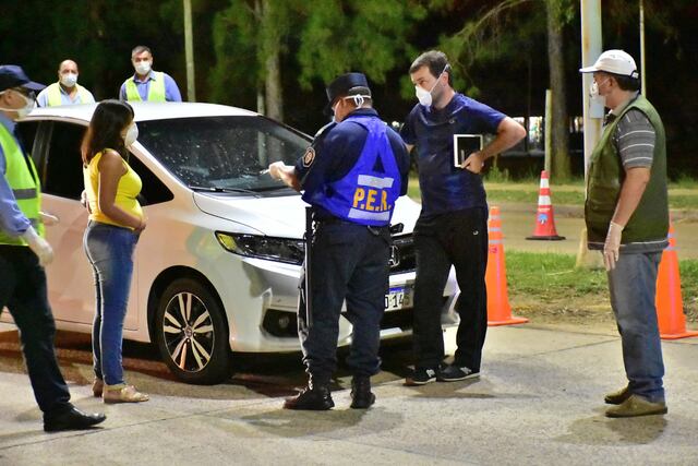 Control nocturno en Concordia.