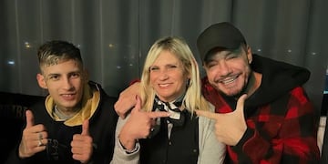 L-Gante, su mamá y Marcelo Tinelli