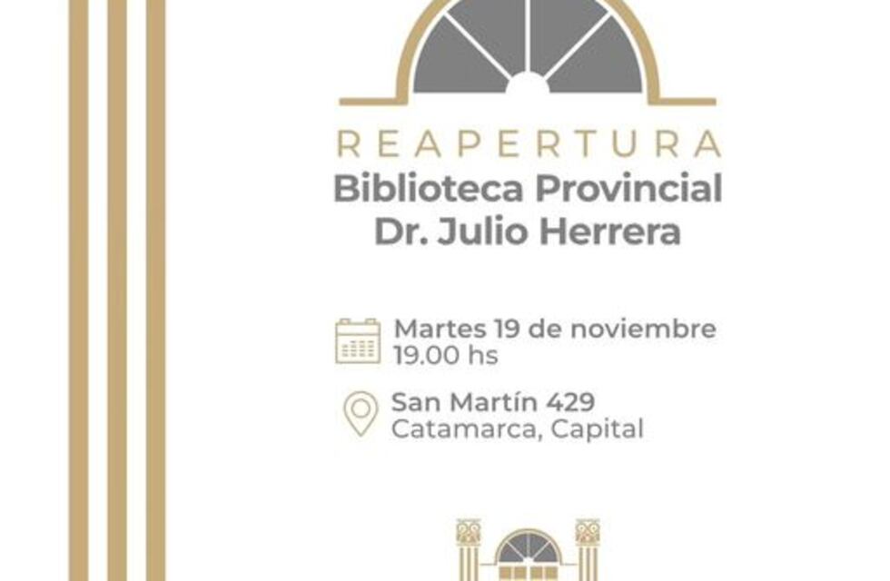 Reabre la remozada Biblioteca Provincial Doctor Julio Herrera