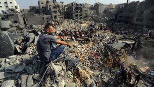 El campo de refugiados atacado, en el norte de la Franja de Gaza. (AP Foto/Abed Khaled)