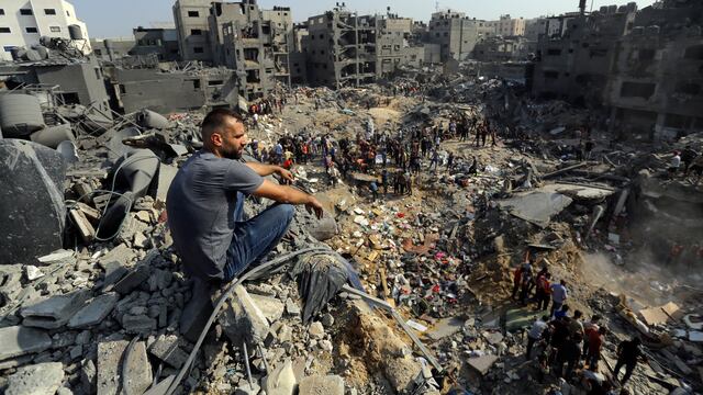 El campo de refugiados atacado, en el norte de la Franja de Gaza. (AP Foto/Abed Khaled)