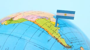 Argentina en el mapa.