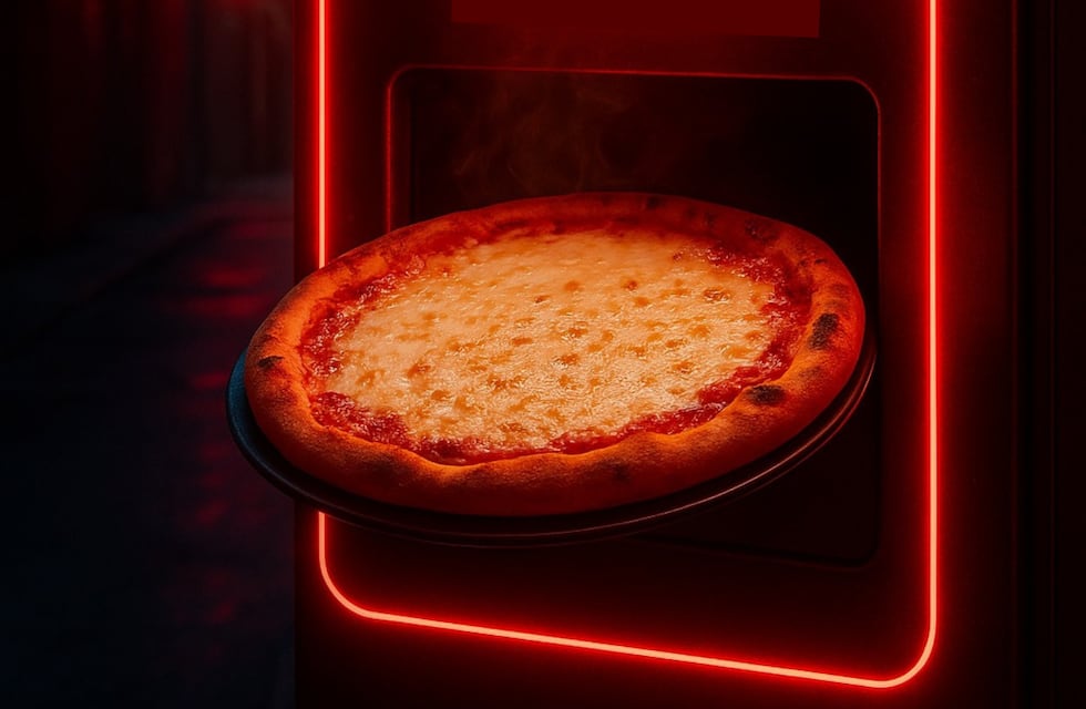 Por 10 mil pesos y en el aeropuerto de Córdoba: la máquina expendedora de pizza que es furor