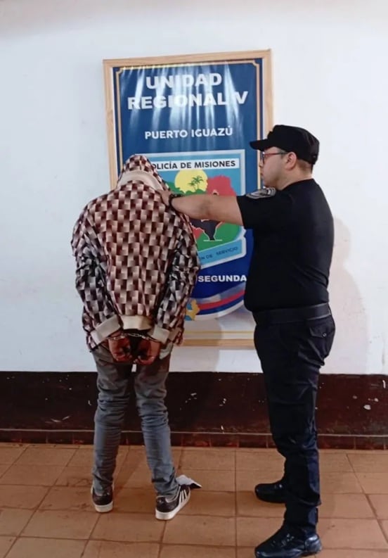 Detuvieron al acusado de asaltar y golpear a un hombre de 85 años en Puerto Iguazú.
