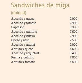 Los precios de Las Violetas el 28 de agosto 2025