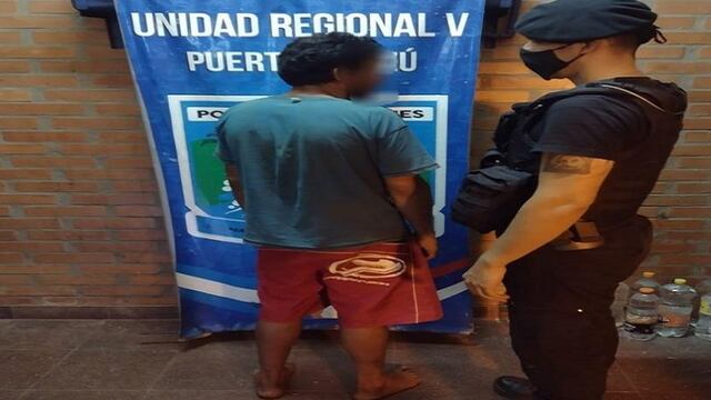 Detienen a un hombre que atacó a una mujer y a su hija menor de edad para robarles los celulares.