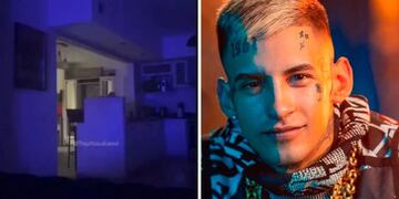 El inquietante video de L-Gante donde muestra fantasmas en su casa: “Me están atormentando”