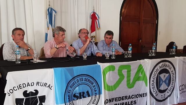 Los presidentes de las cuatro entidades de la Mesa de Enlace se vuelven a encontrar en Río Cuarto.