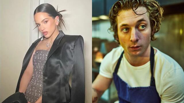 Rosalía y el actor Jeremy Allen White ¿Romance confirmado?. (Collage web)