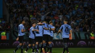 La fiesta de Belgrano en el triunfo ante Boca. (Facundo Luque).