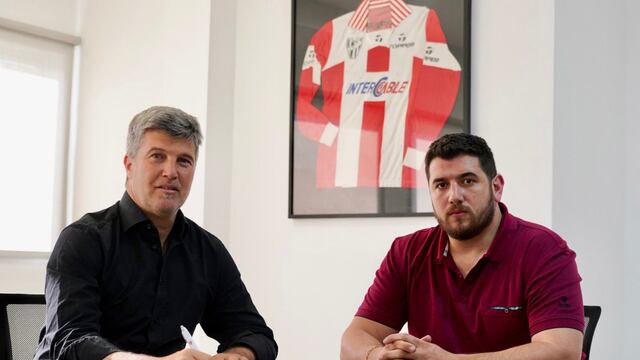 Federico Bessone, con el respaldo total del presidente Juan Manuel Cavagliatto para elegir los refuerzos del segundo semestre de Instituto (Prensa Instituto).