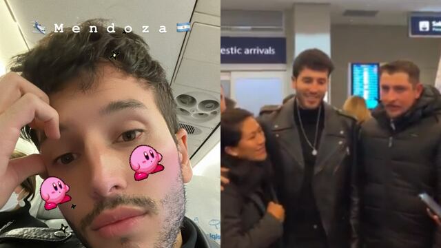 Sebastián Yatra llegó a Mendoza y lo compartió en su instagram.