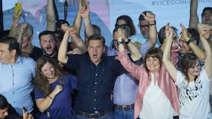 Leandro Zdero es el nuevo Gobernador de Chaco y lo festeja acompañado de Patricia Bullrich.