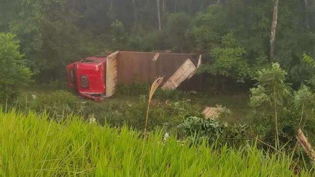 El Soberbio: Un camionero falleció tras despistar sobre la ruta provincial 13.