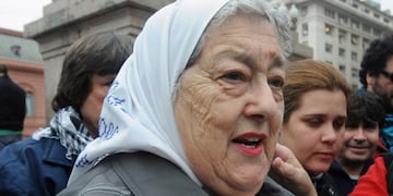 Hebe de Bonafini estuvo internada tres días en el Hospital Italiano de La Plata. Foto: Archivo.