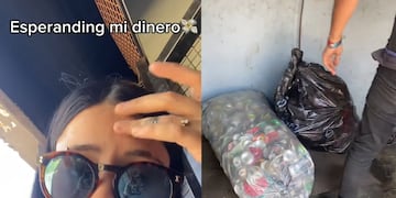 La mujer recolectó por un año.
