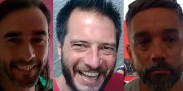Damián Reifenstuel (centro) es el único prófugo en la investigación.