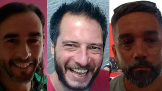 Damián Reifenstuel (centro) es el único prófugo en la investigación.