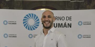 Emmanuel Lucenti fue recibido en Casa de Gobierno.