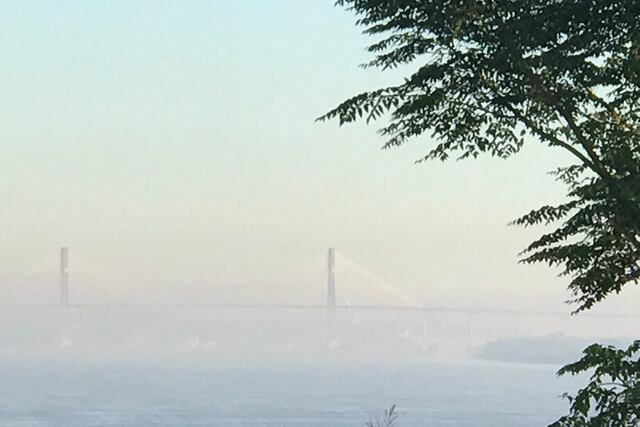 Volvió el humo a las islas frente a Rosario (@MauroYasprizza)