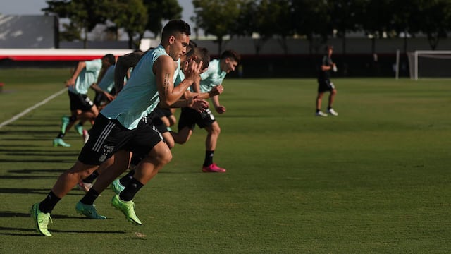 Entrenamiento de la Selección Argentina